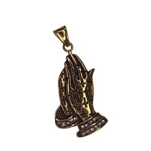 COPY - Praying Hands Serenity Prayer Pendant